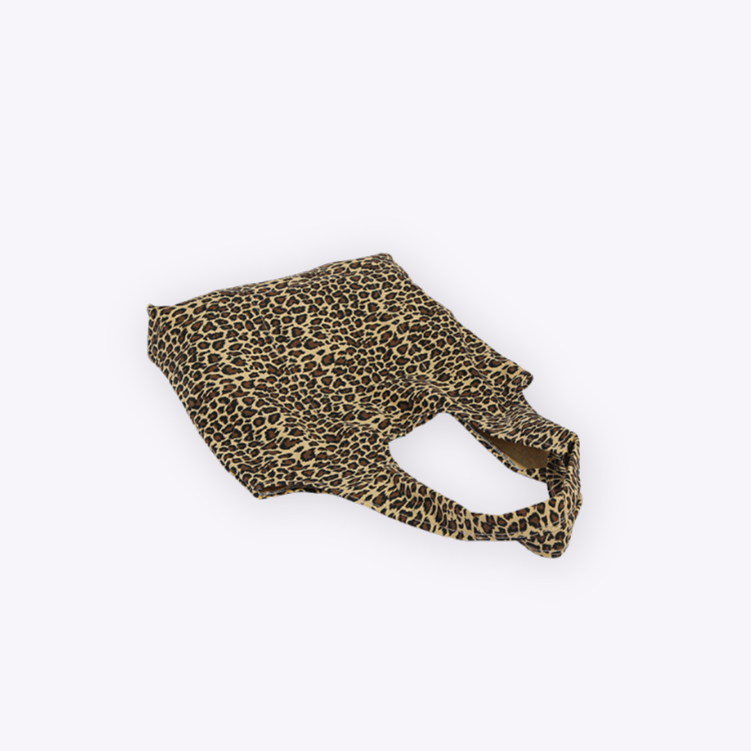 Image of Leopard Print Canvas Bag
